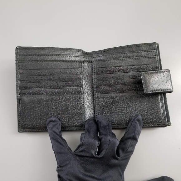GUCCI GG Vintage Classic Double Sided Flap Wallet Signature Signature Italy - Picture 5 of 16